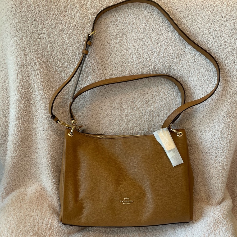 Coach Brown Leather Crossbody Shoulder Bag